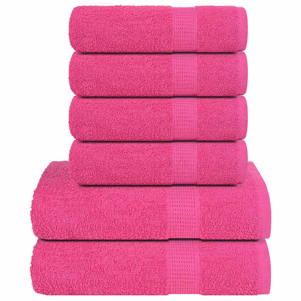6-tlg. Handtuch-Set FROGN Rosa 360 g/m²