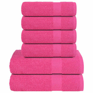 6-tlg. Handtuch-Set FROGN Rosa 360 g/m²