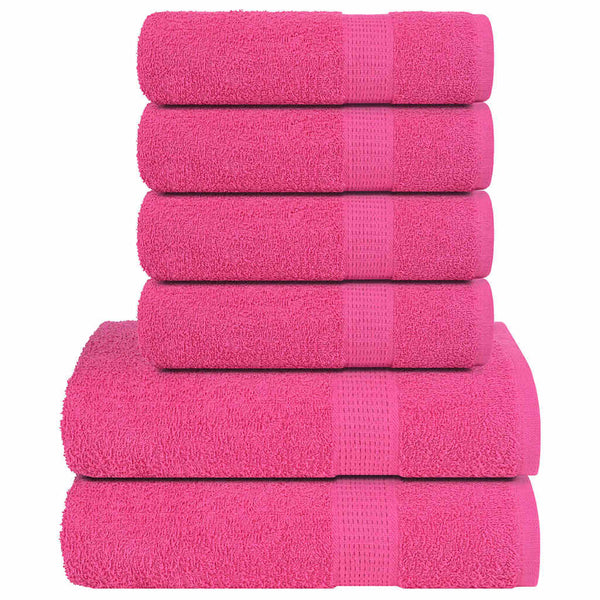 6-tlg. Handtuch-Set FROGN Rosa 360 g/m²