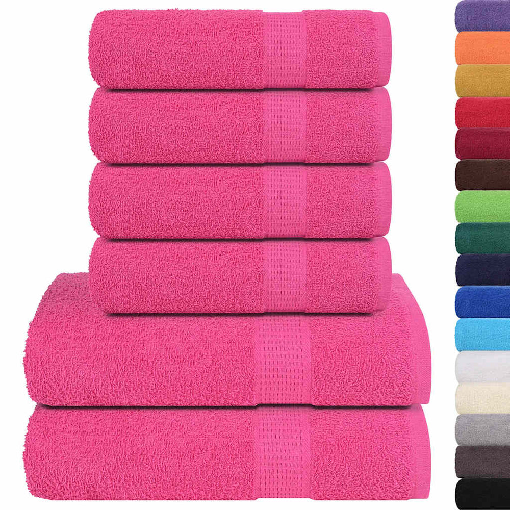 6-tlg. Handtuch-Set FROGN Rosa 360 g/m²