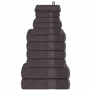 12-tlg. Handtuch-Set FROGN Anthrazit 360 g/m²