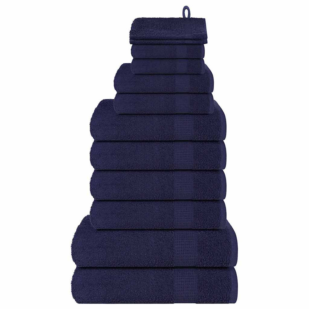 12-tlg. Handtuch-Set FROGN Marineblau 360 g/m²