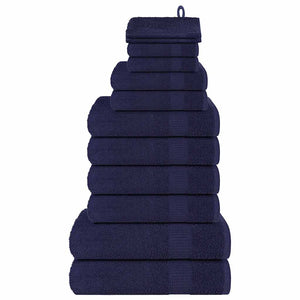 12-tlg. Handtuch-Set FROGN Marineblau 360 g/m²