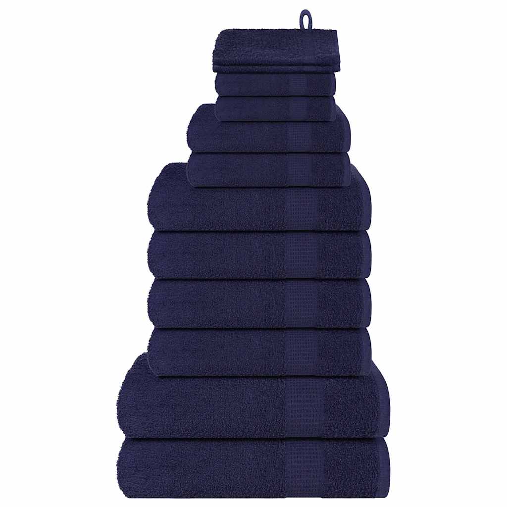 12-tlg. Handtuch-Set FROGN Marineblau 360 g/m²