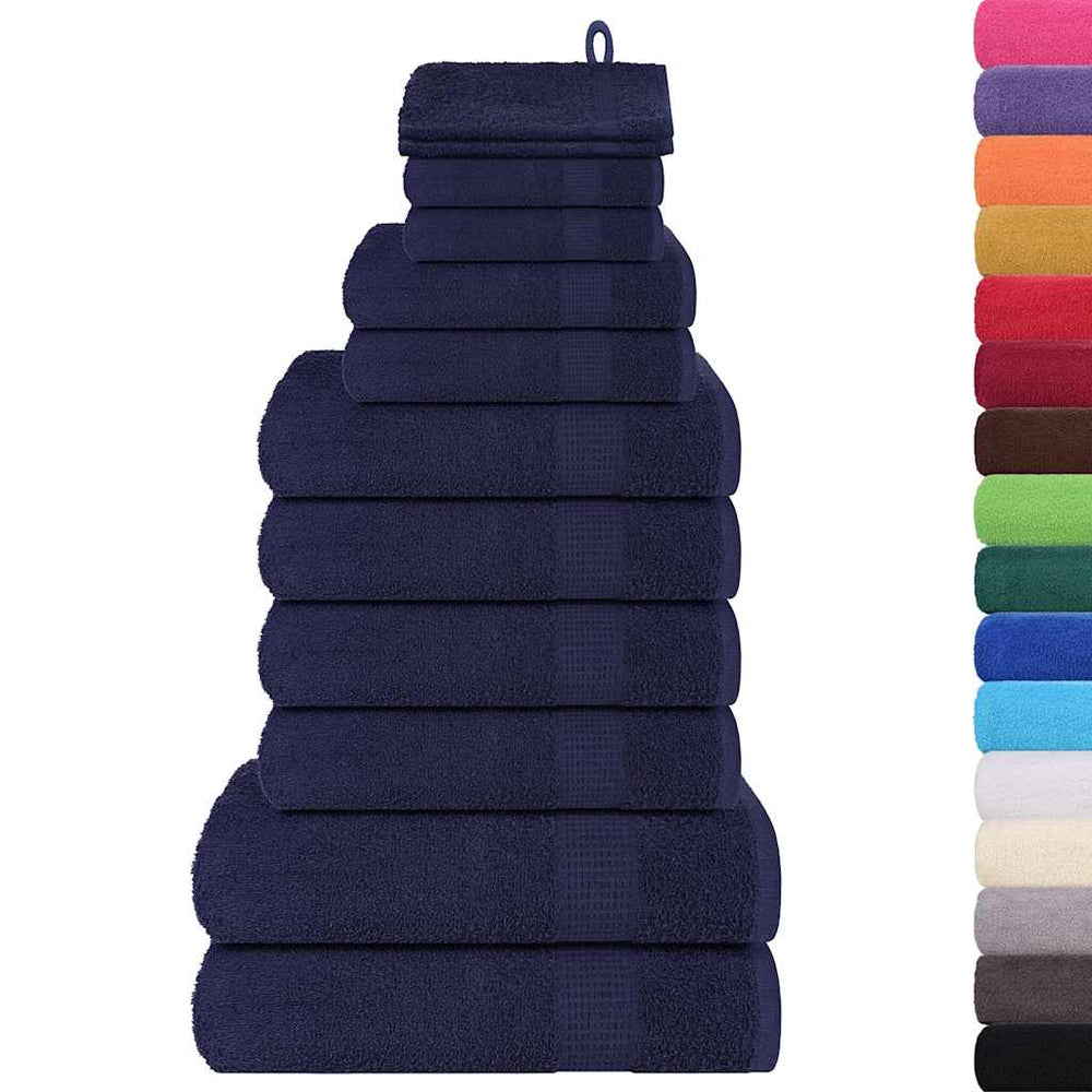 12-tlg. Handtuch-Set FROGN Marineblau 360 g/m²
