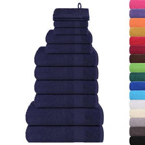 12-tlg. Handtuch-Set FROGN Marineblau 360 g/m²