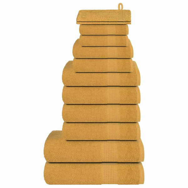 12-tlg. Handtuch-Set FROGN Gold 360 g/m²