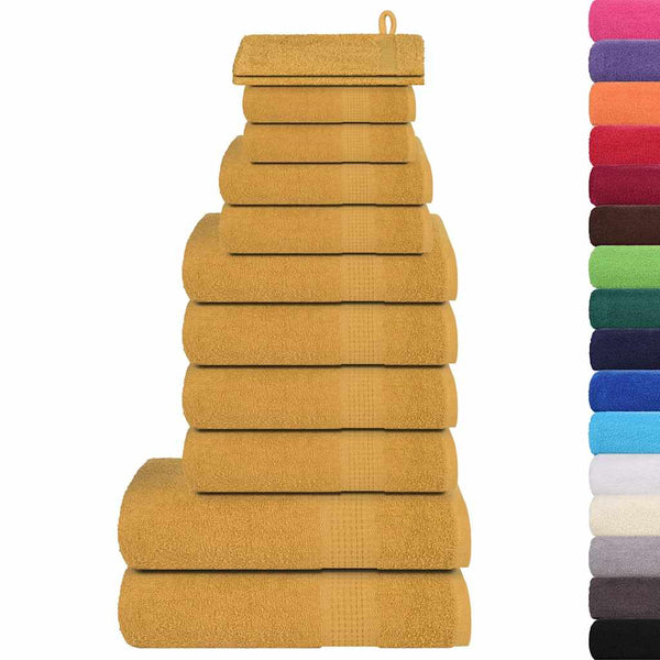 12-tlg. Handtuch-Set FROGN Gold 360 g/m²