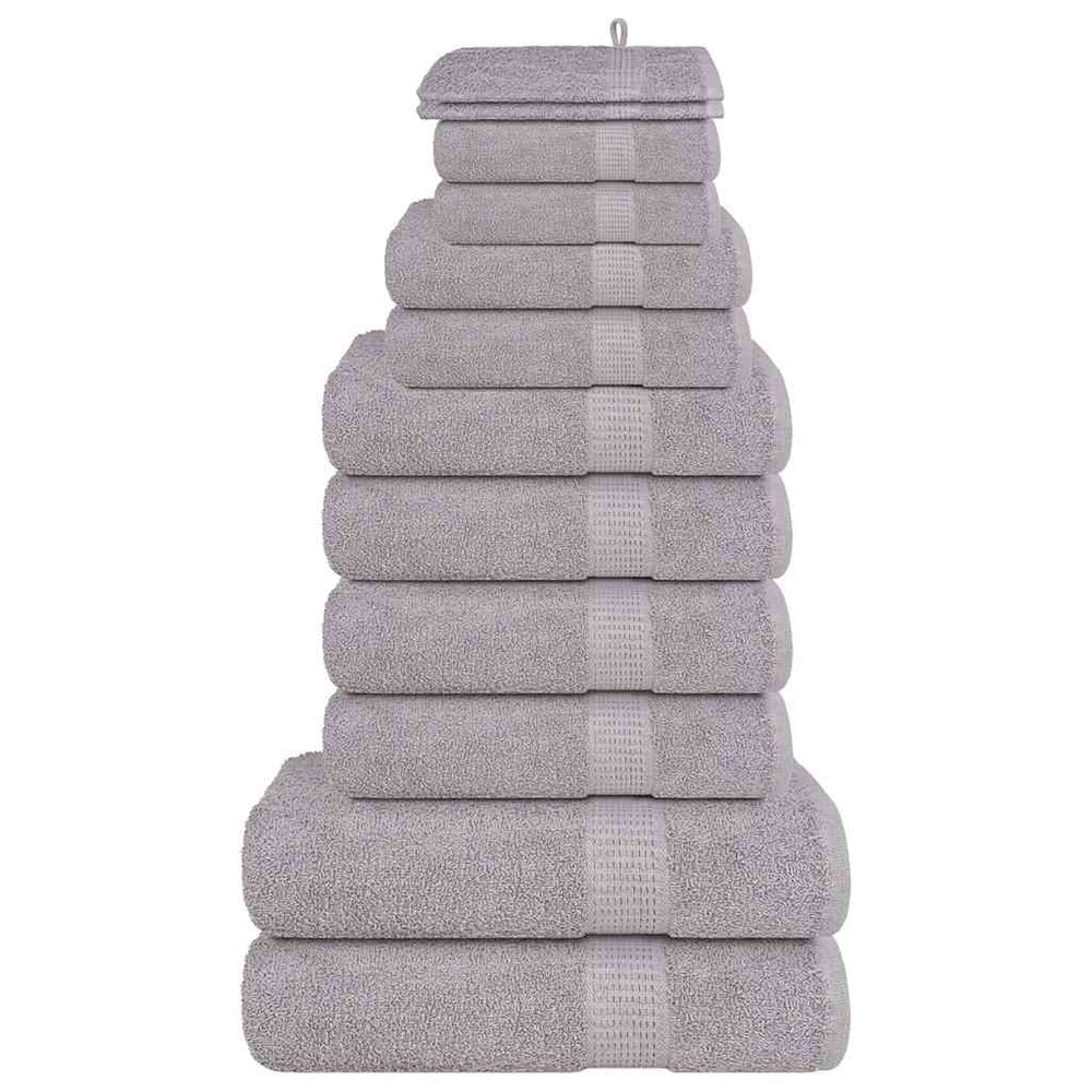 12-tlg. Handtuch-Set FROGN Grau 360 g/m²