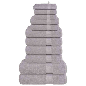 12-tlg. Handtuch-Set FROGN Grau 360 g/m²