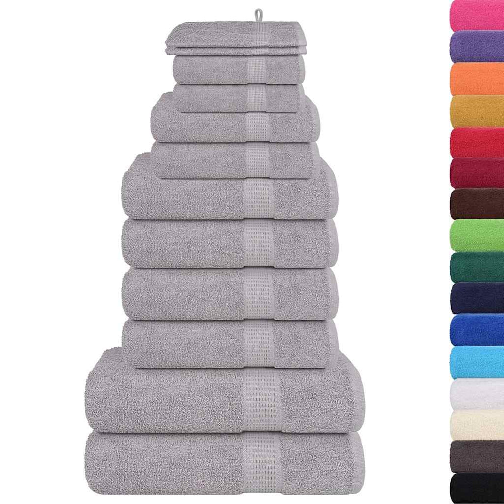 12-tlg. Handtuch-Set FROGN Grau 360 g/m²