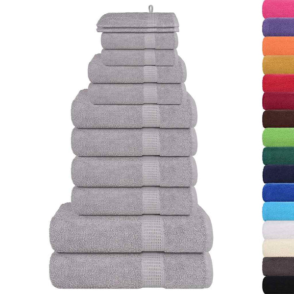 12-tlg. Handtuch-Set FROGN Grau 360 g/m²