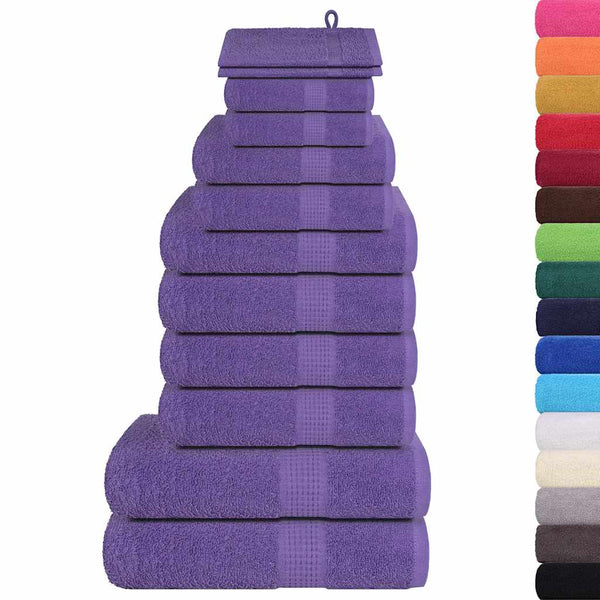 12-tlg. Handtuch-Set FROGN Lila 360 g/m²