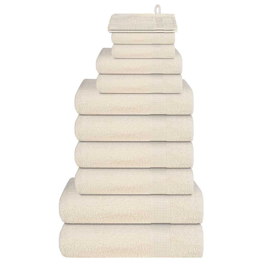 12-tlg. Handtuch-Set FROGN Creme 360 g/m²