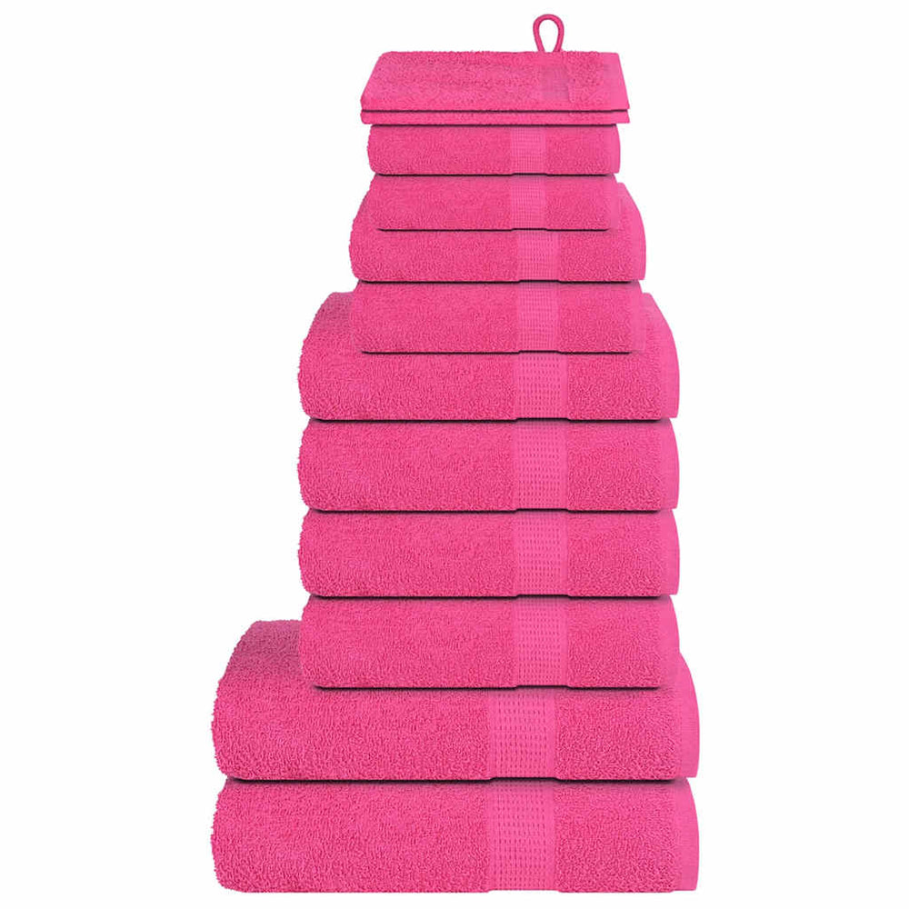 12-tlg. Handtuch-Set FROGN Rosa 360 g/m²
