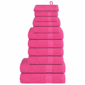 12-tlg. Handtuch-Set FROGN Rosa 360 g/m²