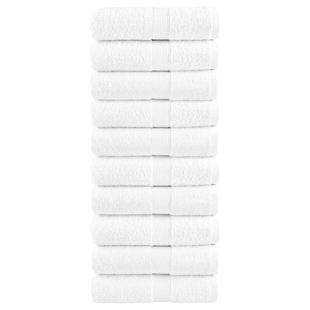 Premium-Waschtücher SOLUND 10 Stk. Weiß 30x30 cm 600 g/m²