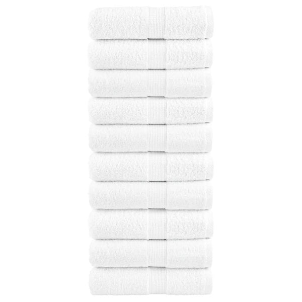 Premium-Waschtücher SOLUND 10 Stk. Weiß 30x30 cm 600 g/m²