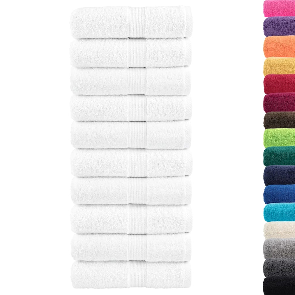 Premium-Waschtücher SOLUND 10 Stk. Weiß 30x30 cm 600 g/m²