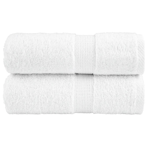 Premium Gästetücher SOLUND 2 Stk. Weiß 30x50 cm 600 g/m²