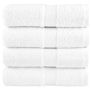 Premium Gästetücher SOLUND 4 Stk. Weiß 30x50 cm 600 g/m²