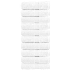 Premium Gästetücher SOLUND 10 Stk. Weiß 30x50 cm 600 g/m²