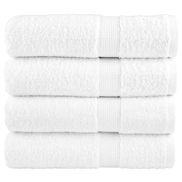 Premium Handtücher SOLUND 4 Stk. Weiß 50x100 cm 600 g/m²