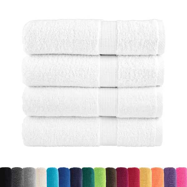 Premium Handtücher SOLUND 4 Stk. Weiß 50x100 cm 600 g/m²