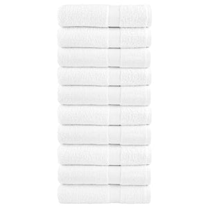 Premium Handtücher SOLUND 10 Stk. Weiß 50x100 cm 600 g/m²