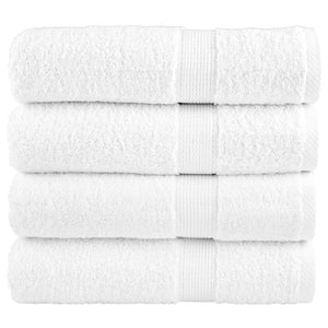 Premium Duschtücher SOLUND 4 Stk. Weiß 70x140 cm 600 g/m²