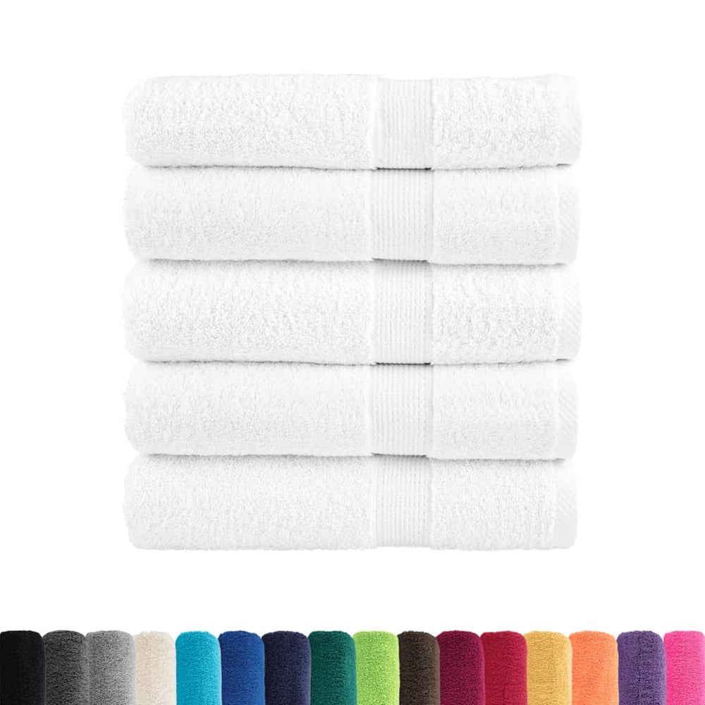 Premium Duschtücher SOLUND 25 Stk. Weiß 70x140 cm 600 g/m²