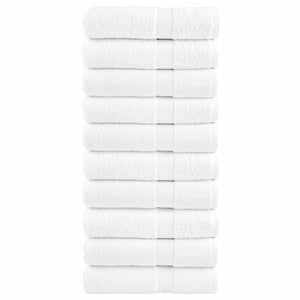 Premium Badetücher SOLUND 10 Stk. Weiß 100x150 cm 600 g/m²