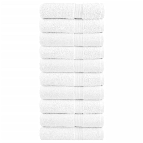 Premium Badetücher SOLUND 10 Stk. Weiß 100x150 cm 600 g/m²