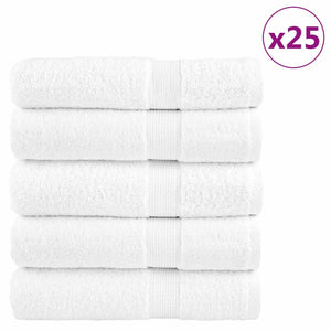 Premium Badetücher SOLUND 25 Stk. Weiß 100x150 cm 600 g/m²