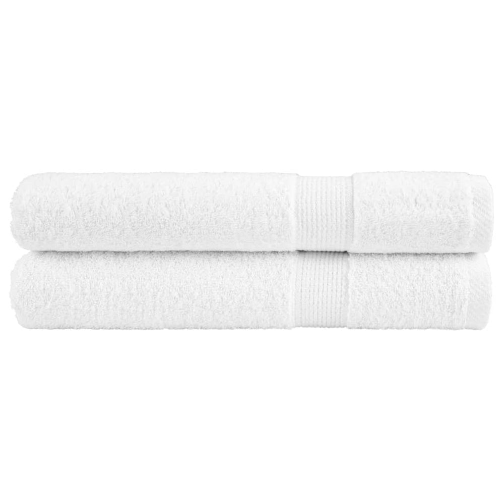 Premium Saunatücher SOLUND 2 Stk. Weiß 80x200 cm 600 g/m²