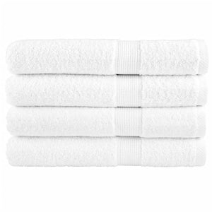 Premium Saunatücher SOLUND 4 Stk. Weiß 80x200 cm 600 g/m²
