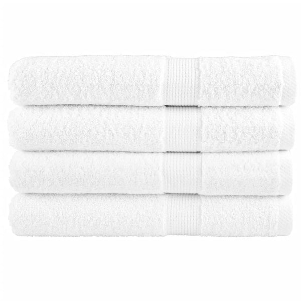 Premium Saunatücher SOLUND 4 Stk. Weiß 80x200 cm 600 g/m²
