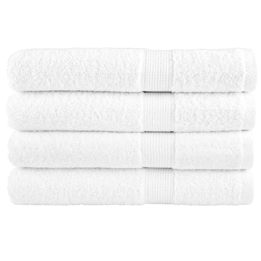 Premium Handtücher SOLUND 4 Stk. Weiß 100x200 cm 600 g/m²