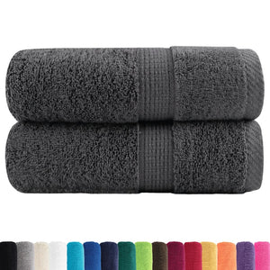 Premium-Waschtücher SOLUND 2 Stk. Anthrazit 30x30 cm 600 g/m²