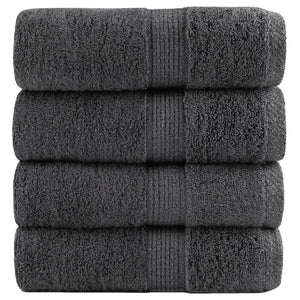 Premium-Waschtücher SOLUND 4 Stk. Anthrazit 30x30 cm 600 g/m²