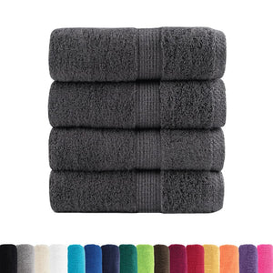 Premium-Waschtücher SOLUND 4 Stk. Anthrazit 30x30 cm 600 g/m²
