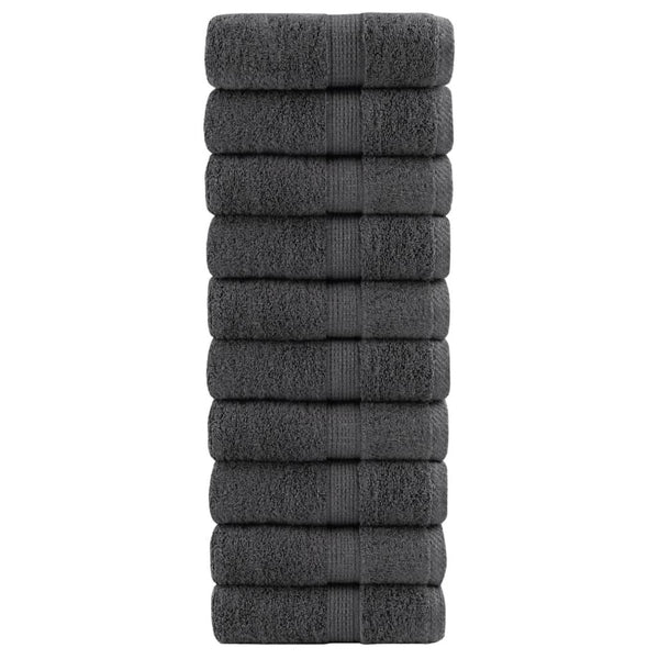 Premium-Waschtücher SOLUND 10 Stk. Anthrazit 30x30 cm 600 g/m²