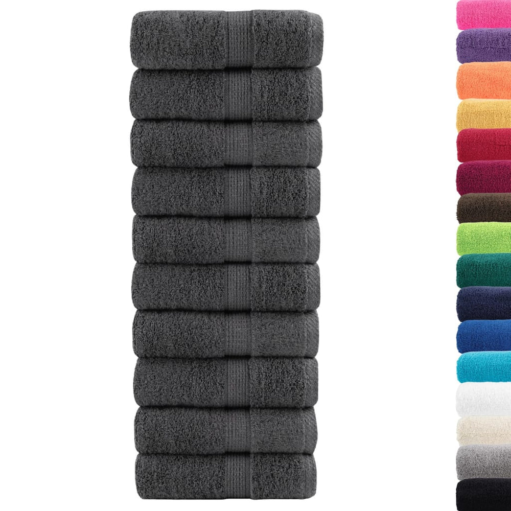 Premium-Waschtücher SOLUND 50 Stk. Anthrazit 30x30 cm 600 g/m²