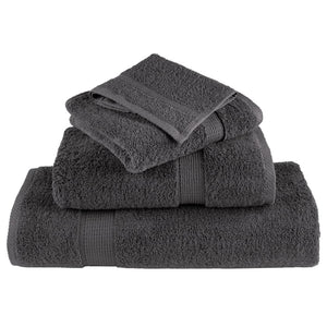 Premium Gästetücher SOLUND 2 Stk. Anthrazit 30x50 cm 600 g/m²