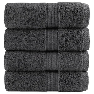 Premium Gästetücher SOLUND 4 Stk. Anthrazit 30x50 cm 600 g/m²