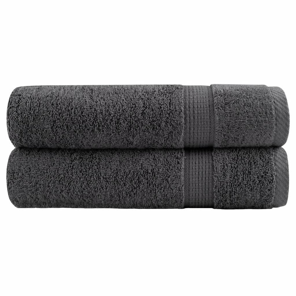 Premium Handtücher SOLUND 2 Stk. Anthrazit 50x100 cm 600 g/m²