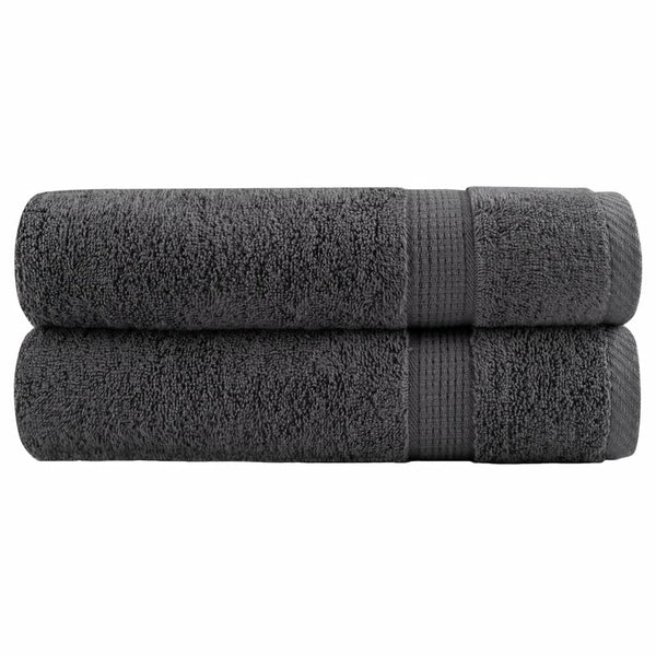 Premium Handtücher SOLUND 2 Stk. Anthrazit 50x100 cm 600 g/m²