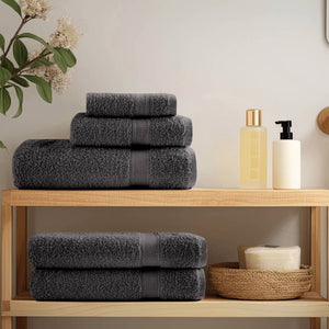 Premium Handtücher SOLUND 2 Stk. Anthrazit 50x100 cm 600 g/m²