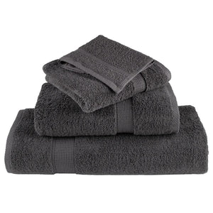 Premium Handtücher SOLUND 2 Stk. Anthrazit 50x100 cm 600 g/m²