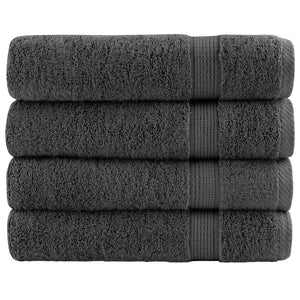 Premium Handtücher SOLUND 4 Stk. Anthrazit 50x100 cm 600 g/m²
